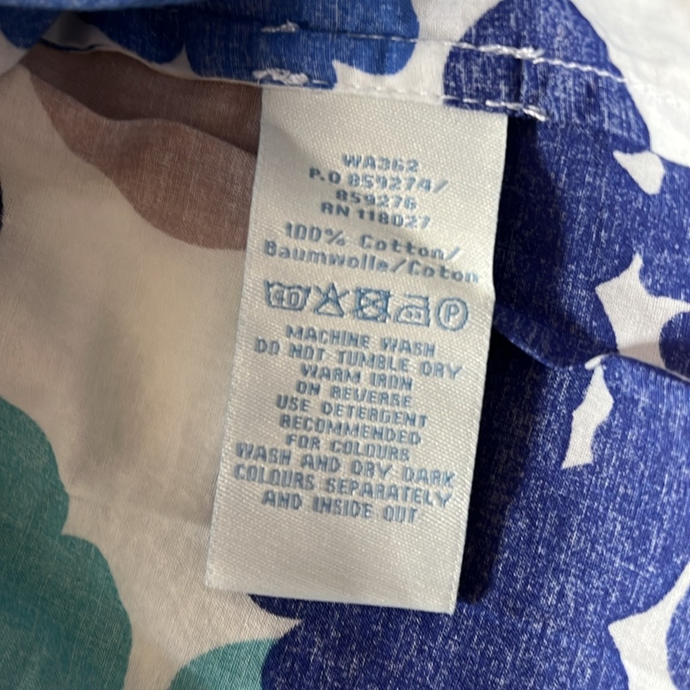 Boden Floral Tunic in Blue and Teal - Picture 6 of 11